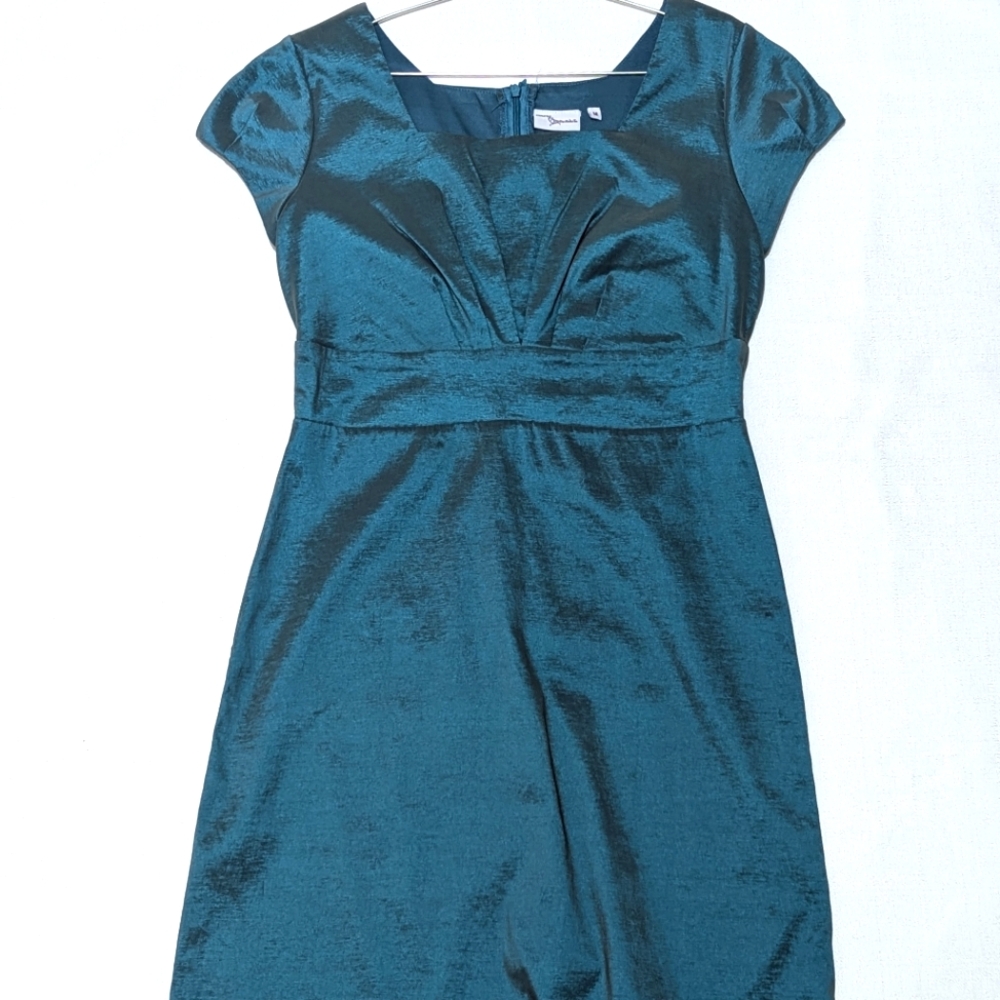 Vintage Modern | Color Shift Dress Blue and Green | Cocktail Style | Fairycore